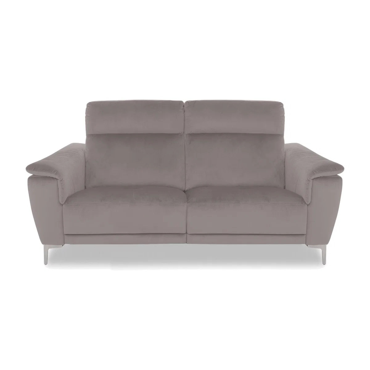 Nicoletti Italia - Amalfi 2 Seater Fabric Power Recliner Sofa - Selma Grigio