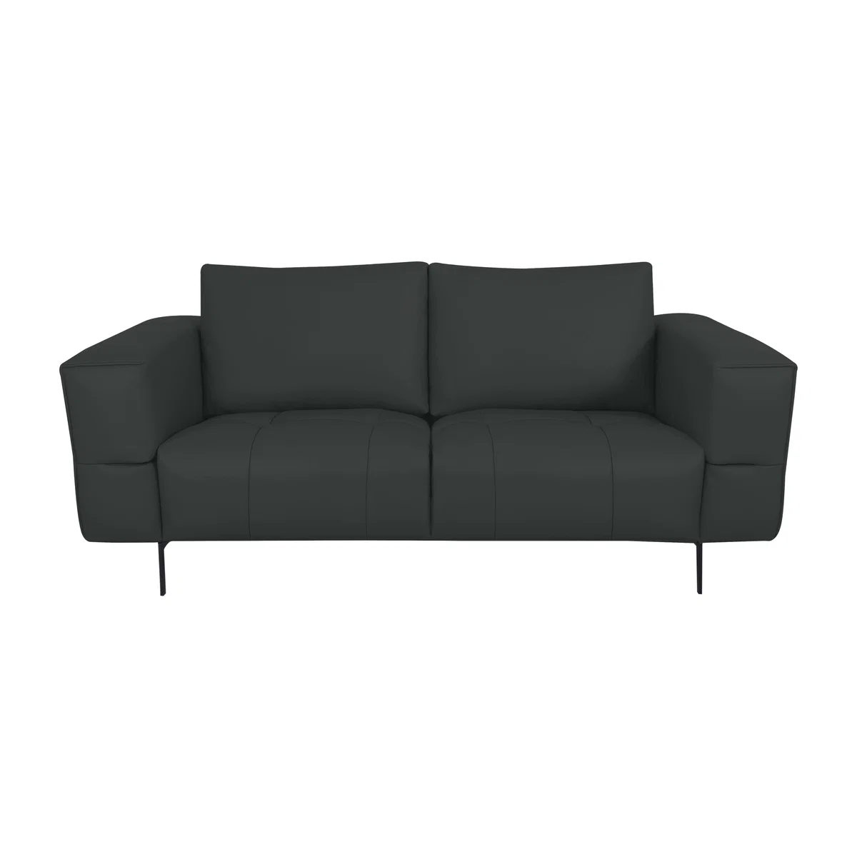 Domicil - Lawson 2 Seater Leather Sofa - NP Shale Grey – image 1