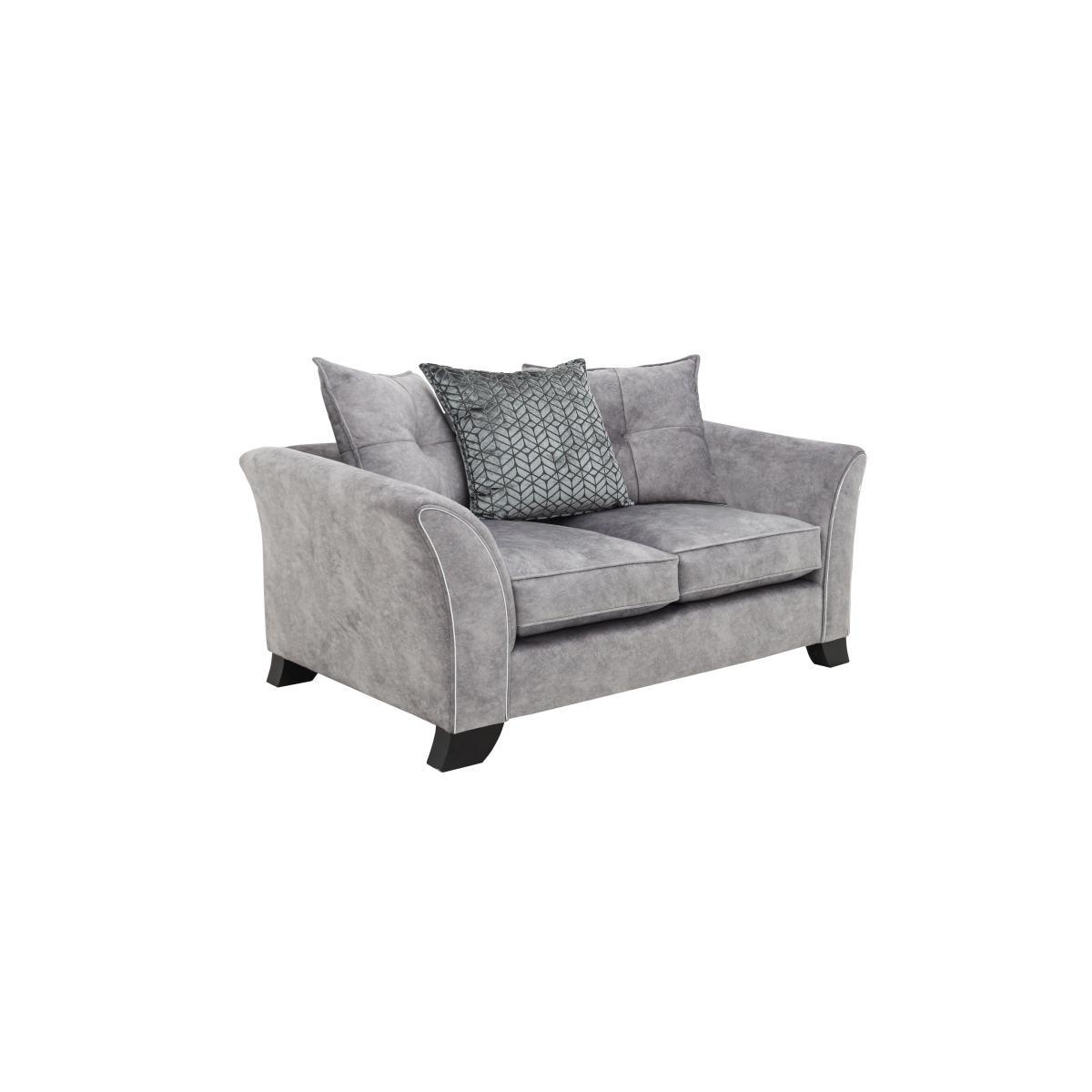 Amora 2 Seater Fabric Pillow Back Sofa – image 5