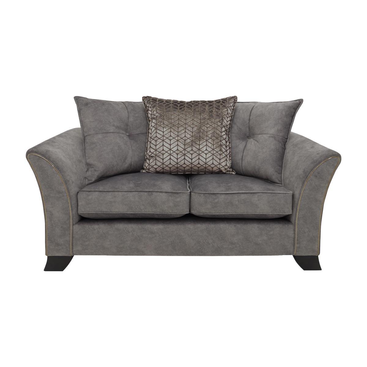 Amora 2 Seater Fabric Pillow Back Sofa – image 1