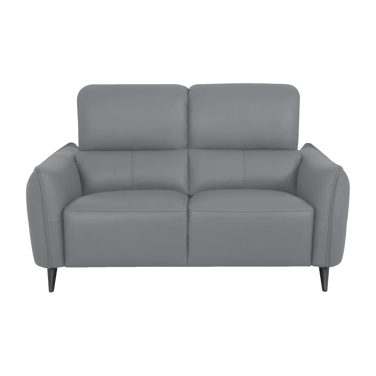 Domicil - Maddox 2 Seater Leather Sofa - NP Paloma Grey – image 1