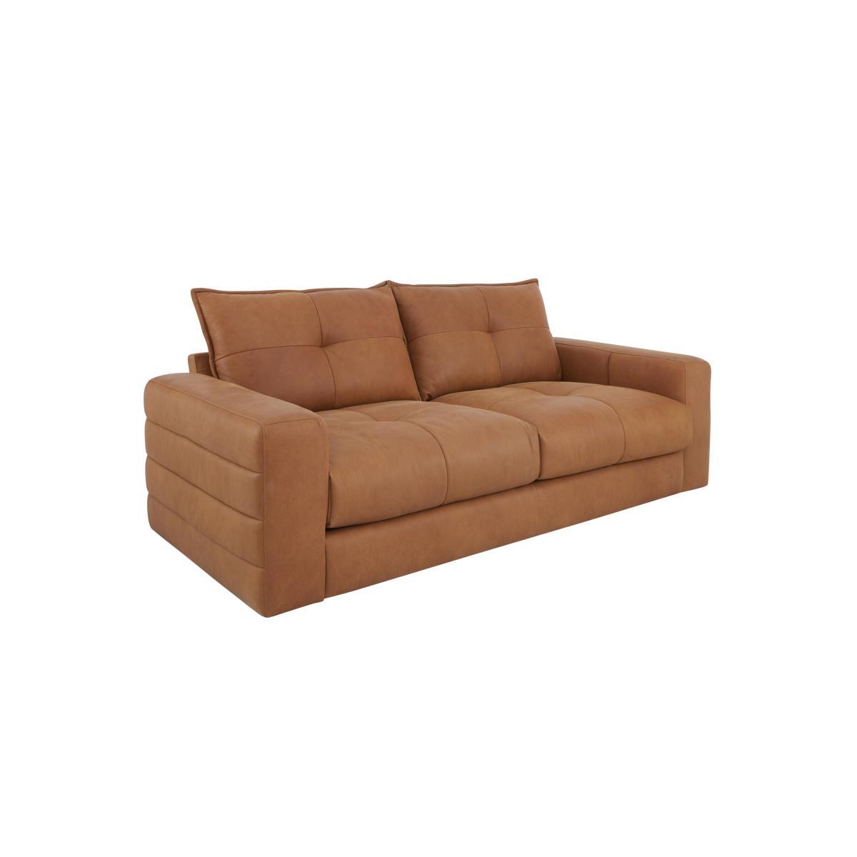 Boutique Brando 2 Seater Leather Sofa - Black – image 5