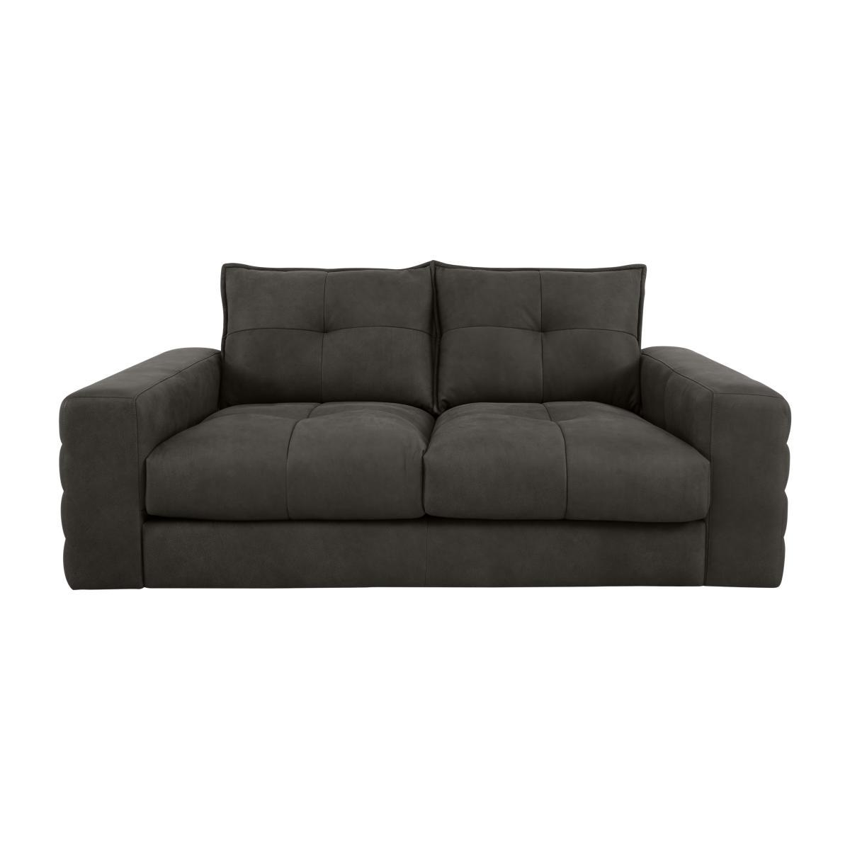 Boutique Brando 2 Seater Leather Sofa - Black – image 1