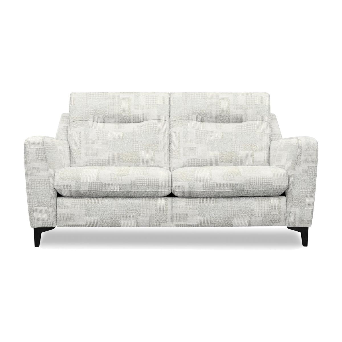 G Plan - Arlo 2 Seater Fabric Sofa - No Recliner - Lydia Blush with Ebony Feet – image 1