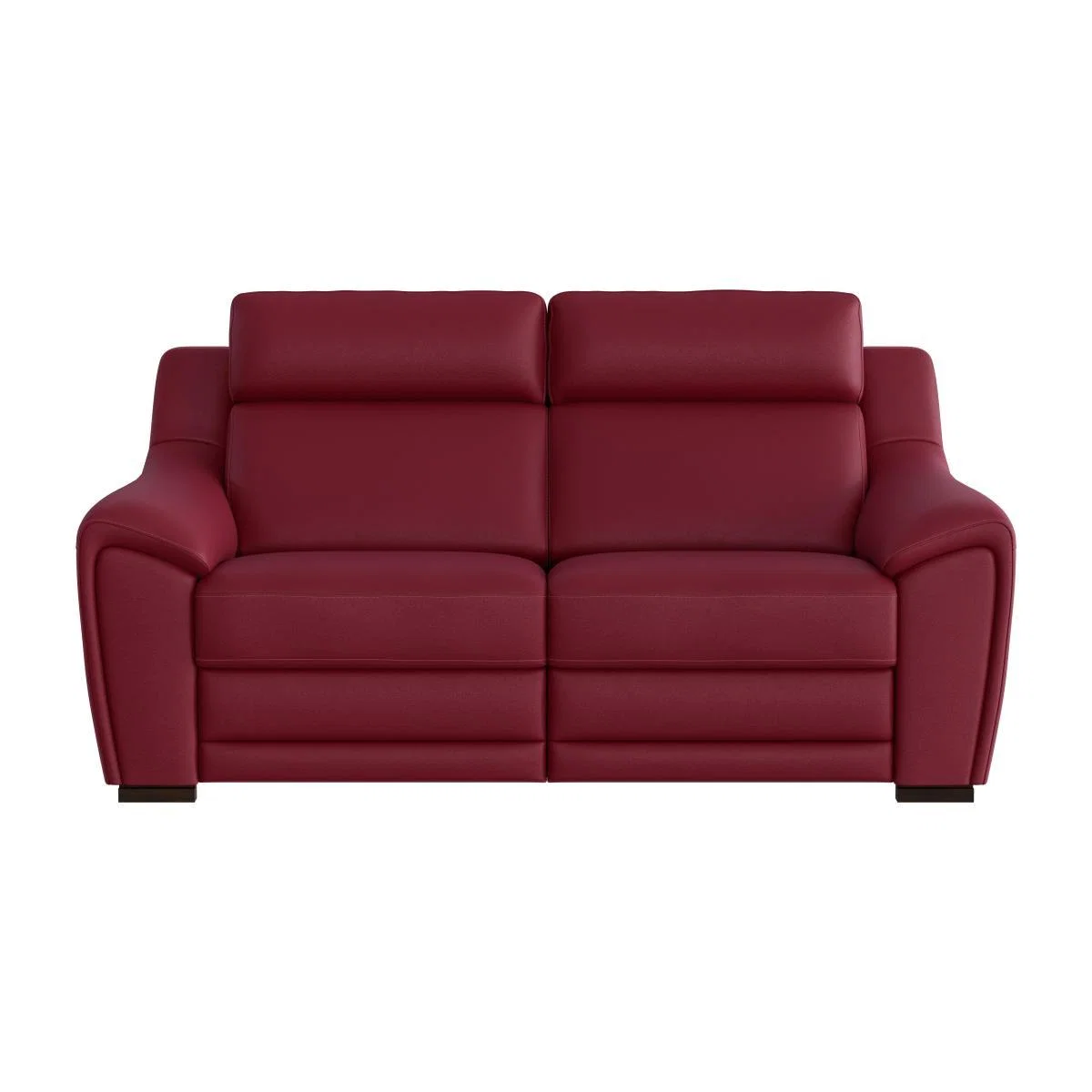 Nicoletti - Tosca 2.5 Seater Leather Recliner Sofa with Power Headrests - Red