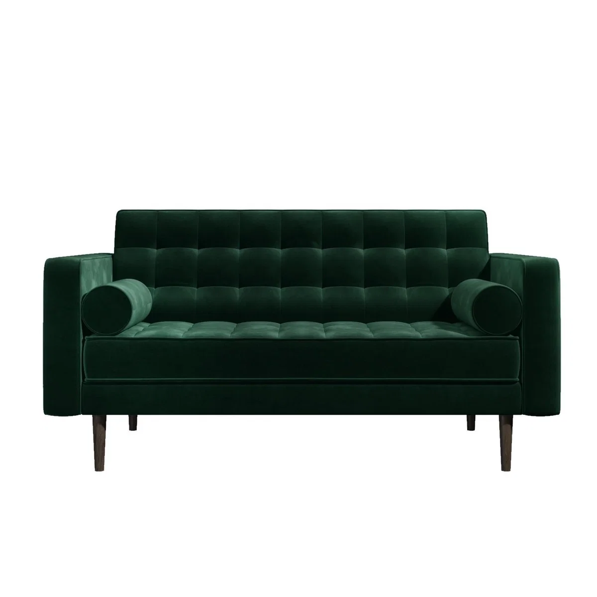 Green Velvet 2 Seater Sofa - Elba – image 2
