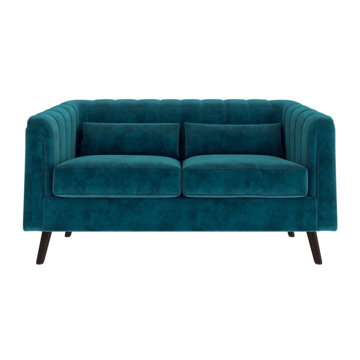 Blue Velvet 2 Seater Sofa - Lotti – image 2