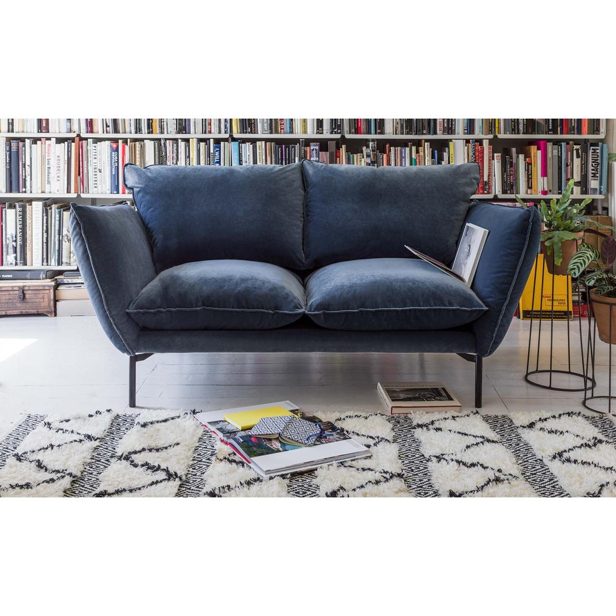 Freddie 2 Seater - Cornflower Blue Lario Velvet – image 2