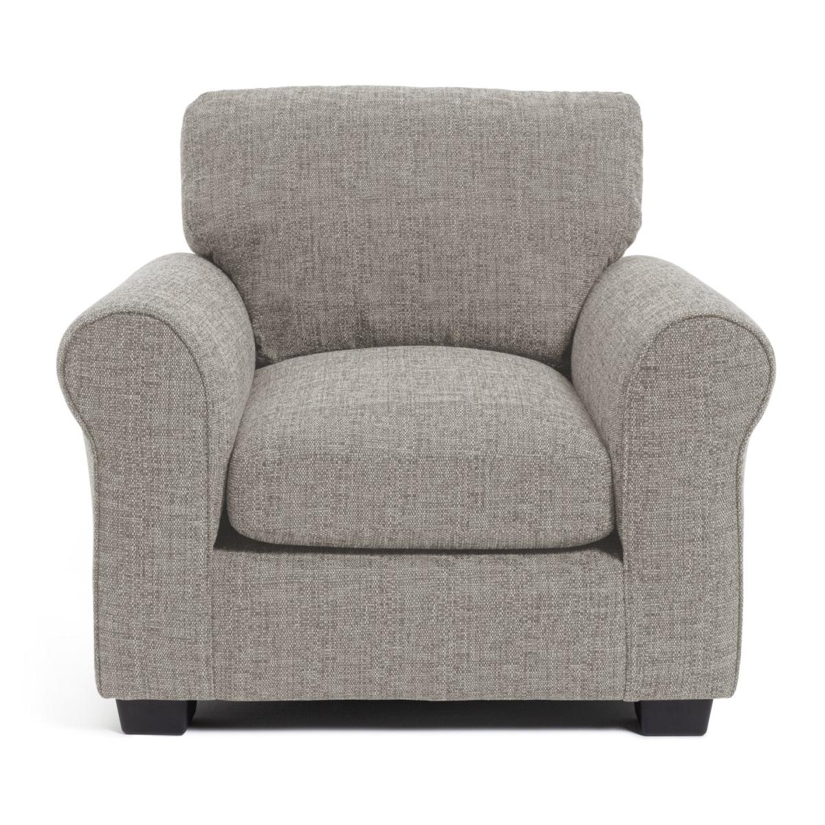 Habitat Lisbon Fabric Chair & 2 Seater Sofa - Grey – image 4
