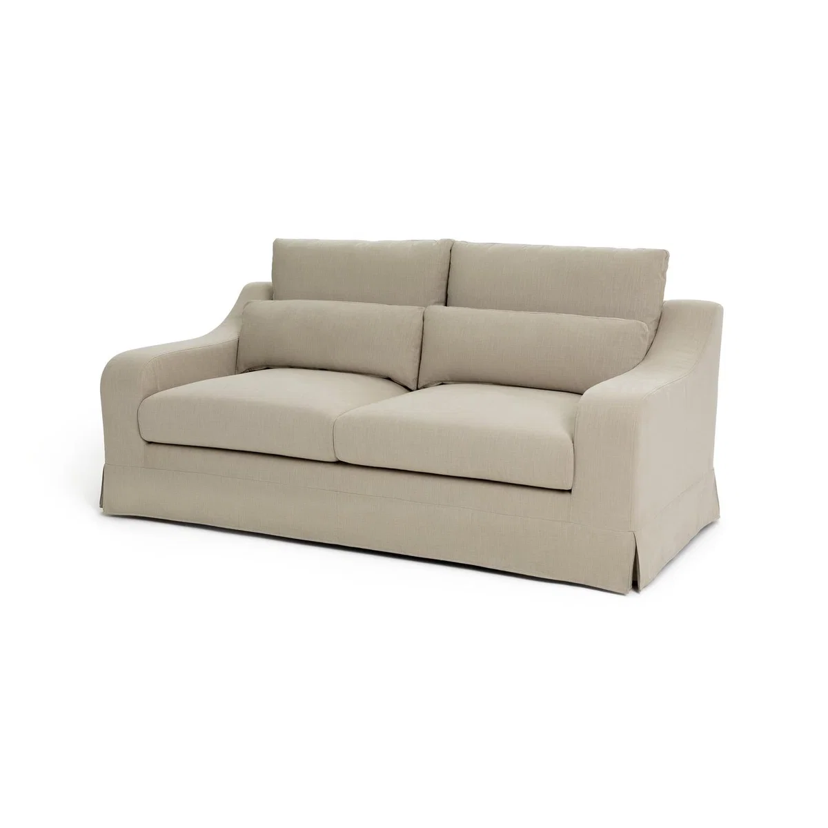 Habitat Odin 2 Seater Fabric Sofa - Natural – image 3