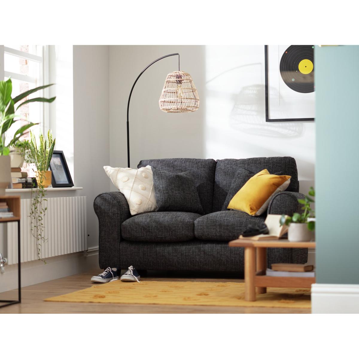 Habitat Lisbon Fabric 2 Seater Sofa - Grey – image 3
