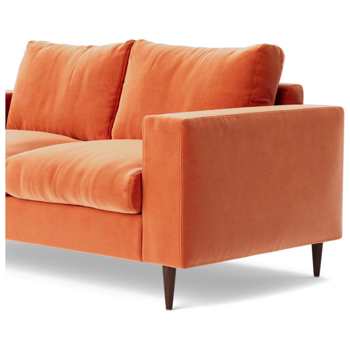 Swoon Evesham Velvet 2 Seater Sofa - Burnt Orange – image 4