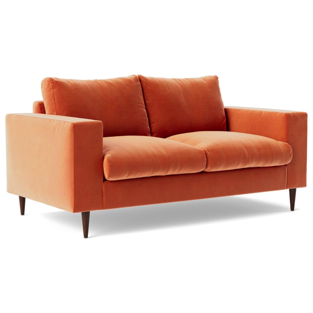Swoon Evesham Velvet 2 Seater Sofa - Burnt Orange – image 6