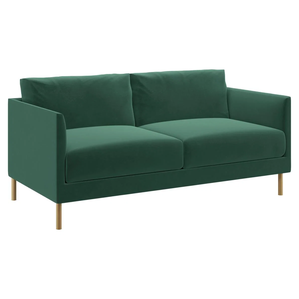 Habitat Hyde Velvet 2 Seater Sofa - Green – image 5