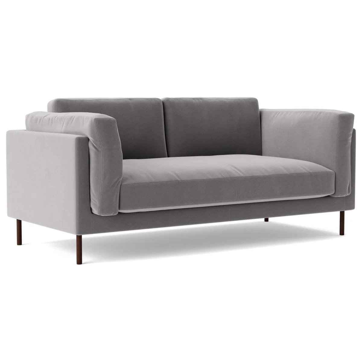 Swoon Munich Velvet 2 Seater Sofa - Silver Grey – image 7