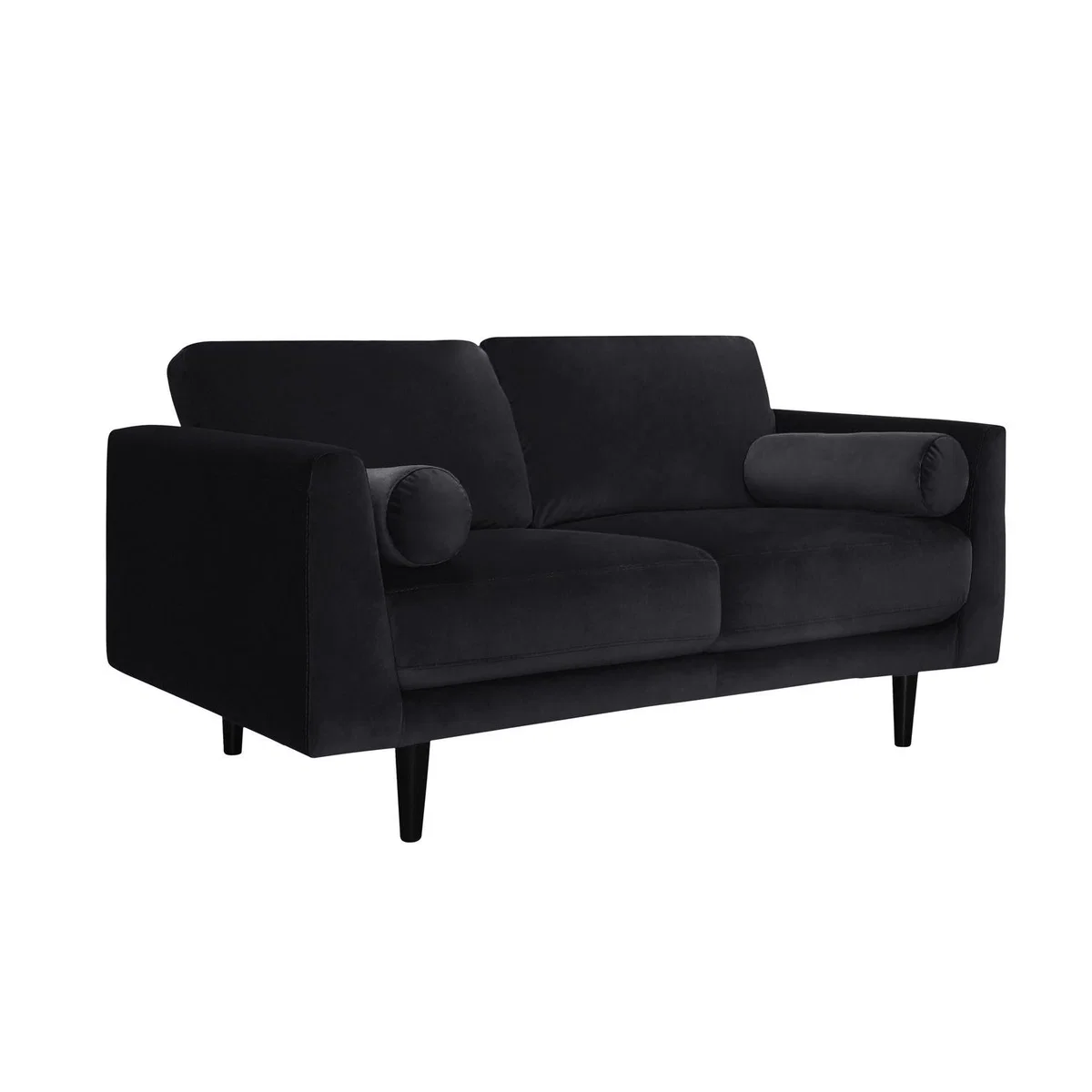 Habitat Jacob Fabric 2 Seater Sofa - Black – image 5