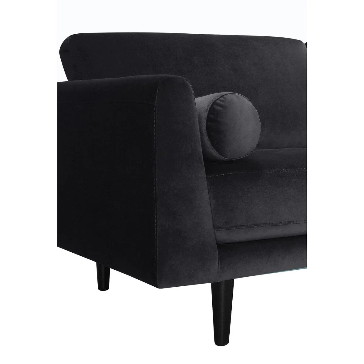 Habitat Jacob Fabric 2 Seater Sofa - Black – image 6