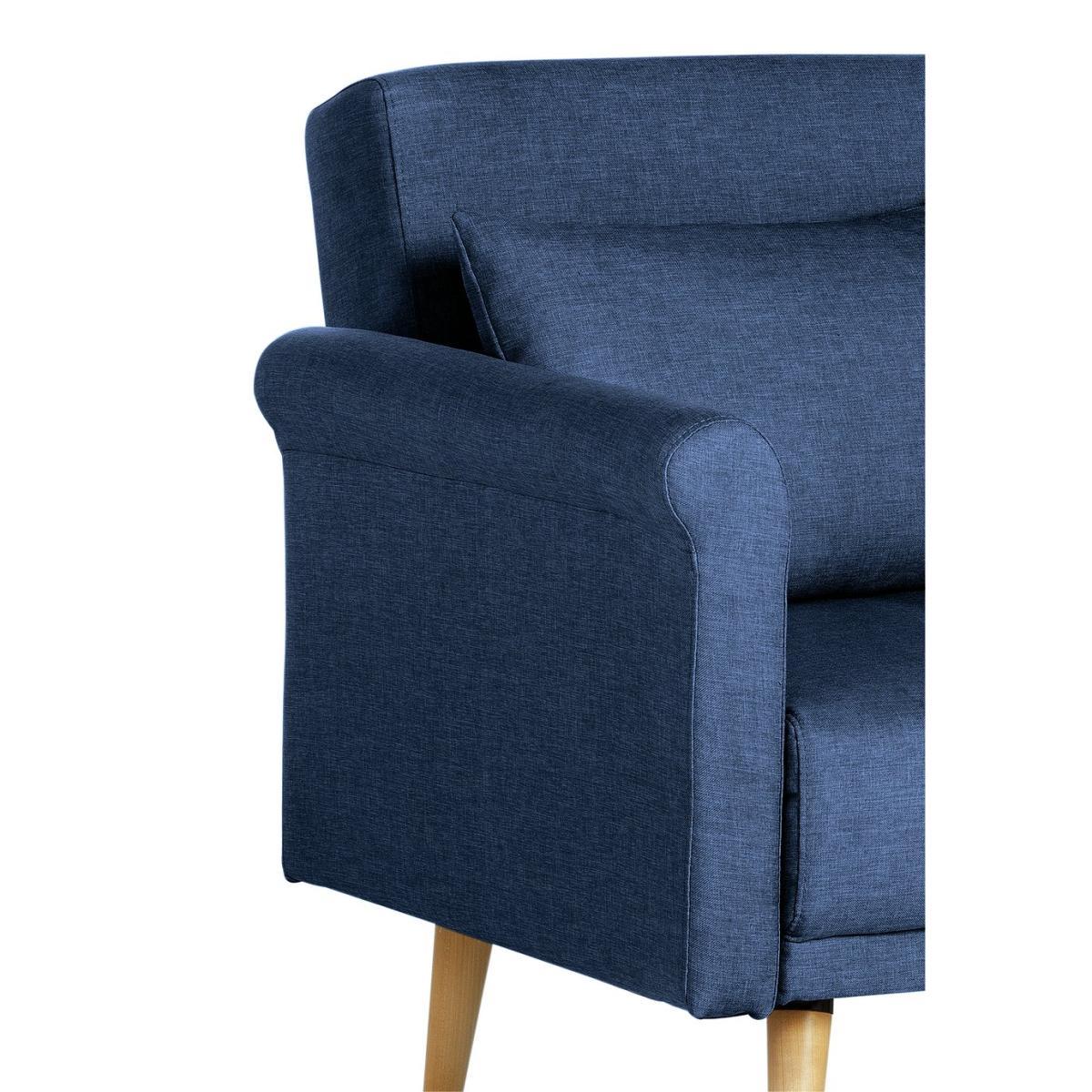 Habitat Evie 2 Seater Fabric Sofa - Navy – image 7