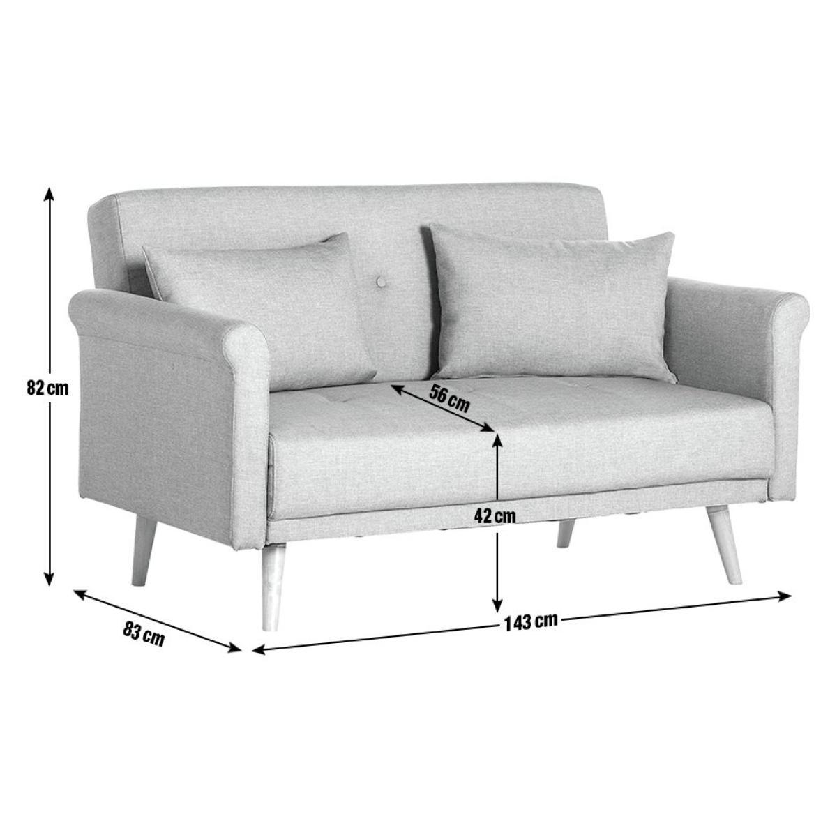 Habitat Evie 2 Seater Fabric Sofa - Navy – image 10
