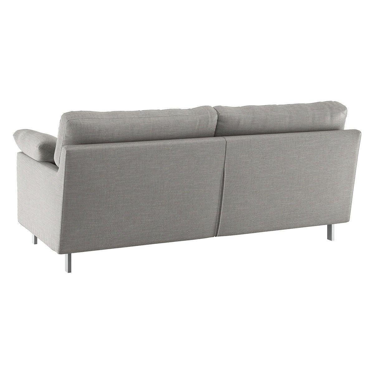 Habitat Cuscino 2 Seater Textured Fabric Sofa - Light Grey – image 4