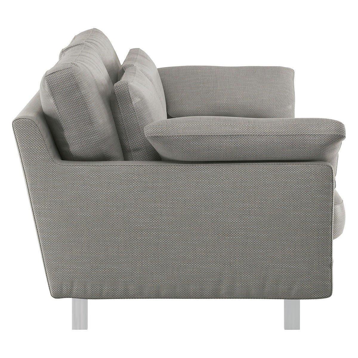 Habitat Cuscino 2 Seater Textured Fabric Sofa - Light Grey – image 5