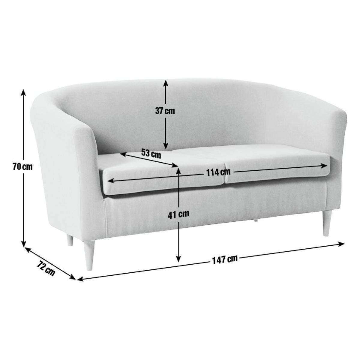 Habitat 2 Seater Fabric Tub Sofa - Duck Egg – image 3