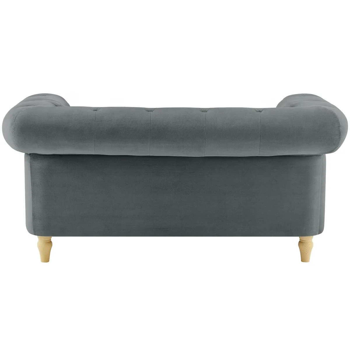 Habitat Clarendon Chesterfield Velvet 2 Seater Sofa-Charcoal – image 5
