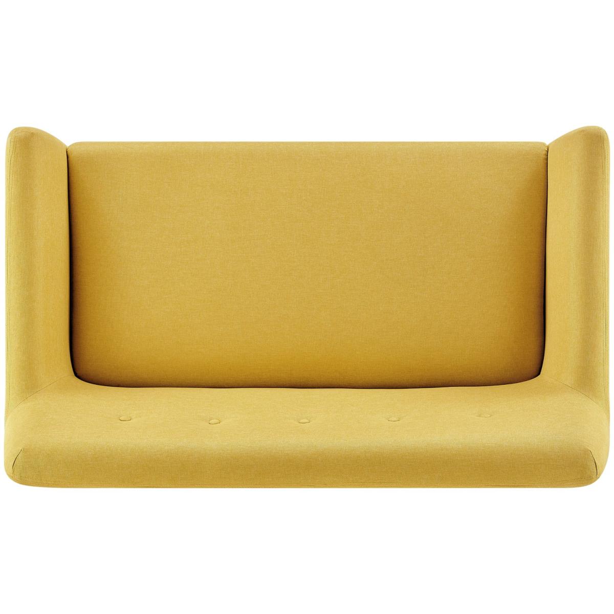 Habitat Finney Fabric 2 Seater Sofa - Mustard – image 6