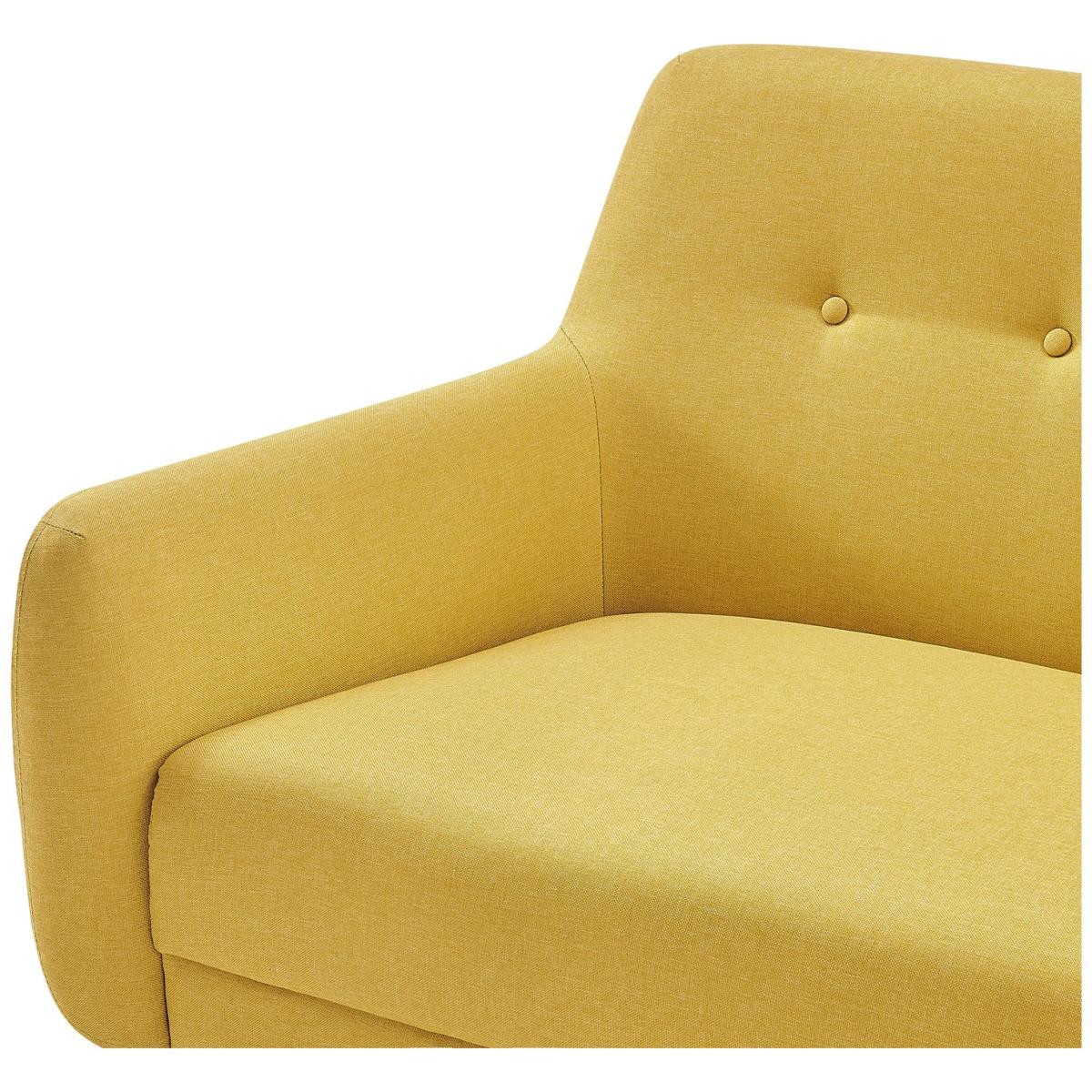 Habitat Finney Fabric 2 Seater Sofa - Mustard – image 7