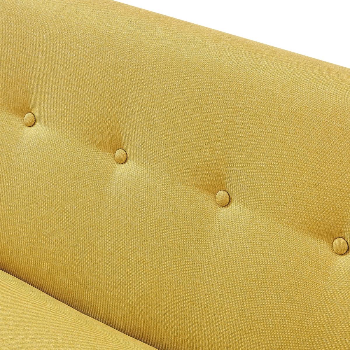 Habitat Finney Fabric 2 Seater Sofa - Mustard – image 8