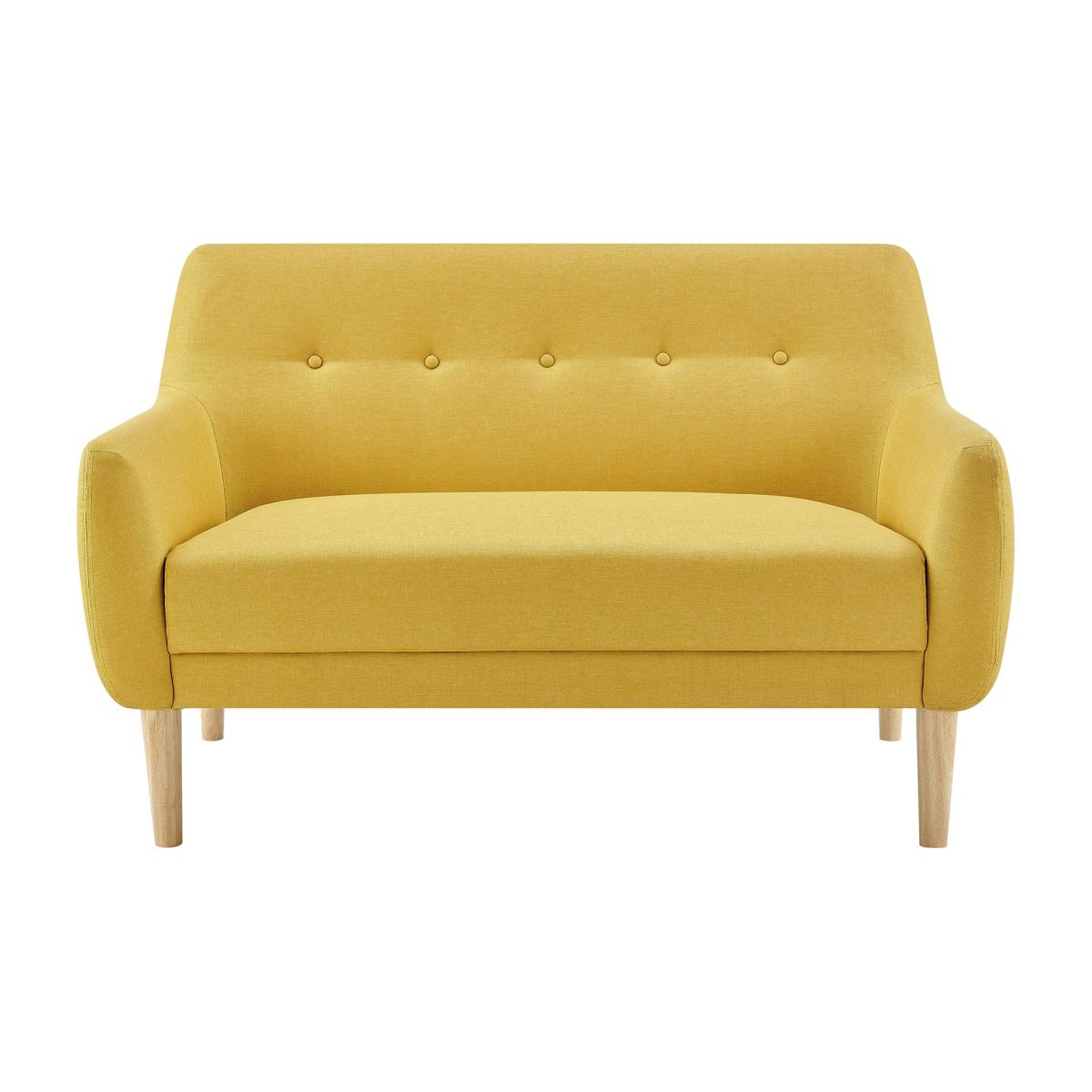Habitat Finney Fabric 2 Seater Sofa - Mustard – image 1