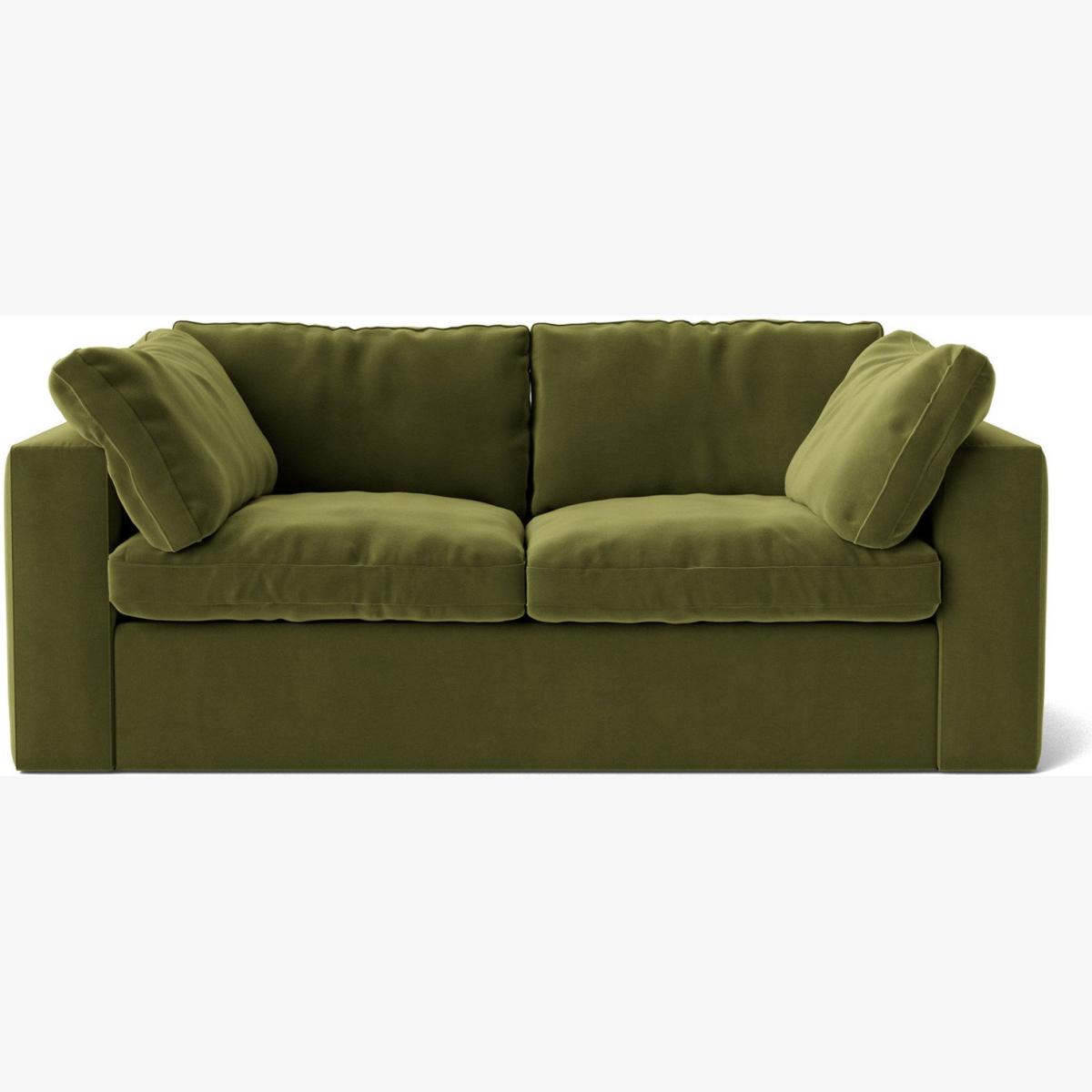 Swoon Seattle Velvet 2 Seater Sofa - Fern Green – image 1