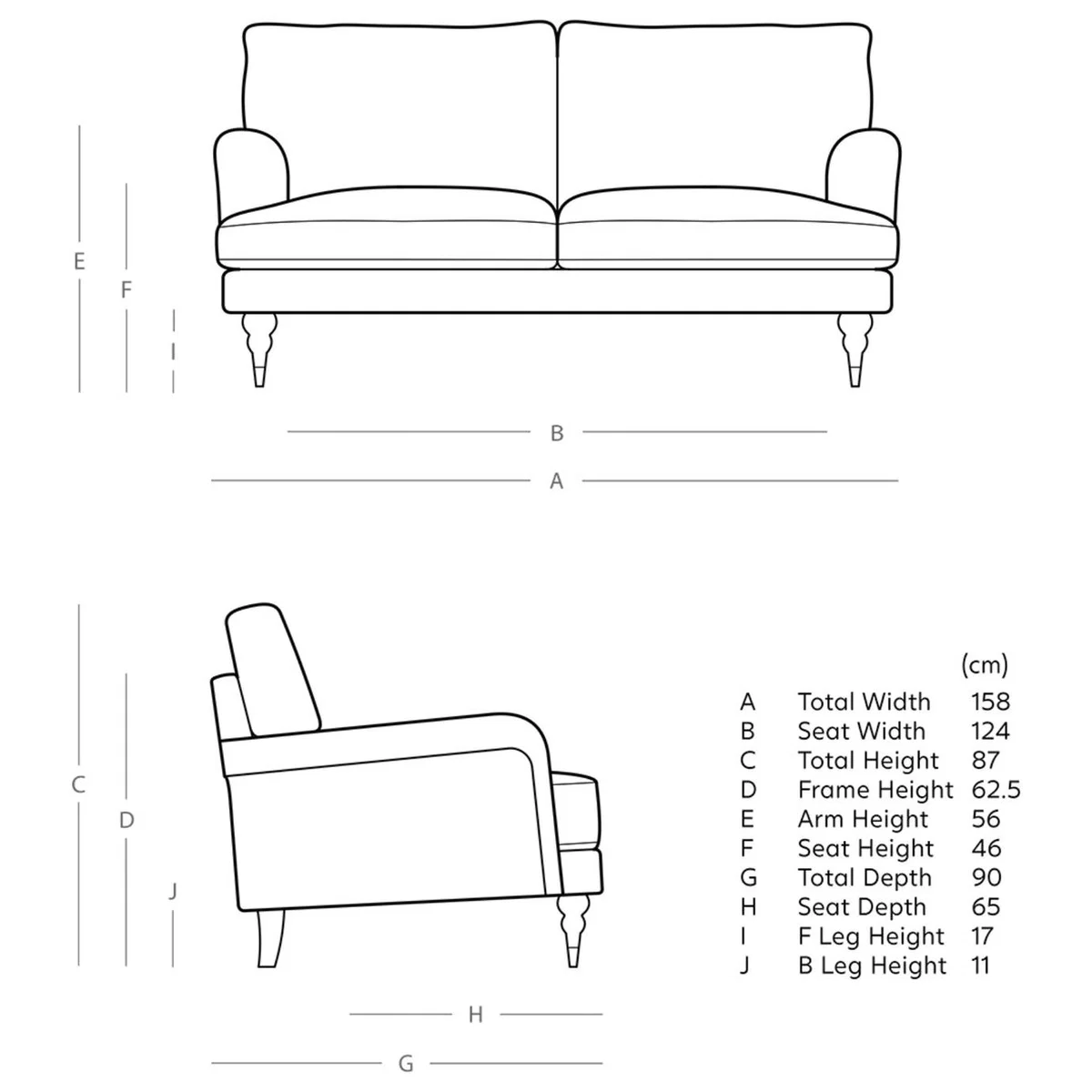 Swoon Charlbury Velvet 2 Seater Sofa - Ink Blue – image 8