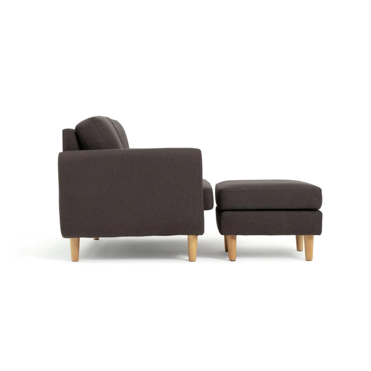Habitat Remi 2 Seater Fabric Chaise in a Box - Charcoal – image 6