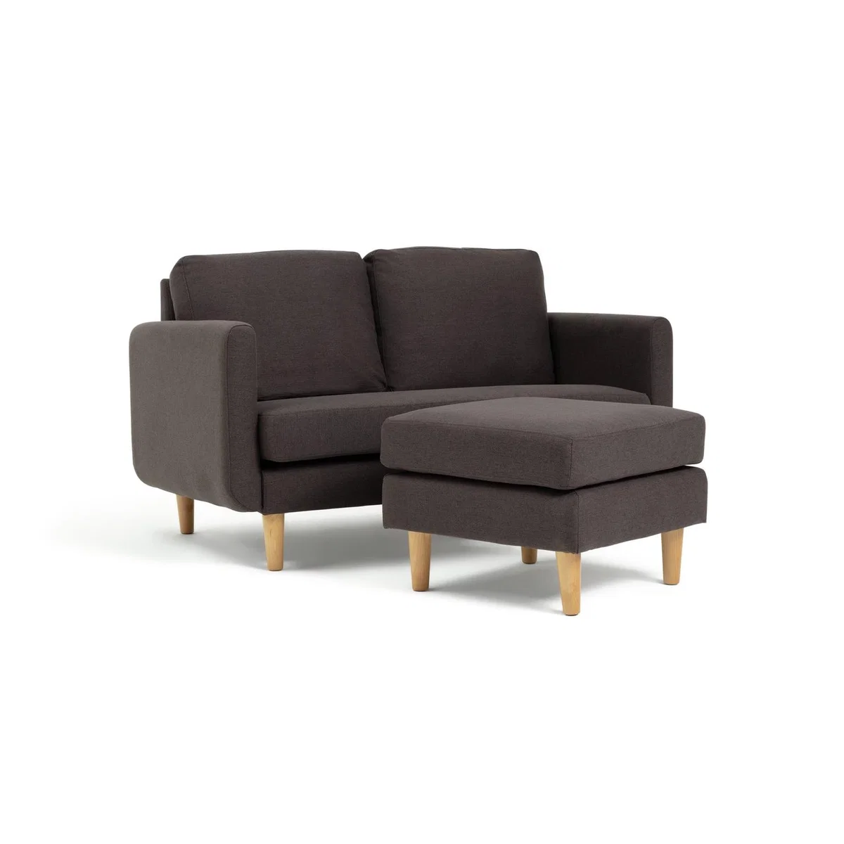 Habitat Remi 2 Seater Fabric Chaise in a Box - Charcoal – image 8