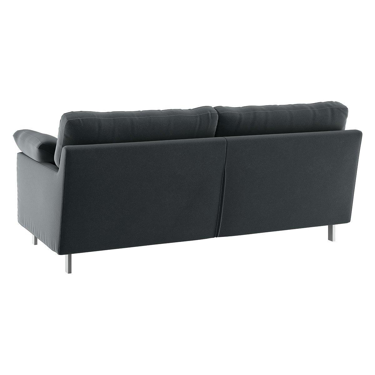 Habitat Cuscino 2 Seater Velvet Sofa - Dark Grey – image 4