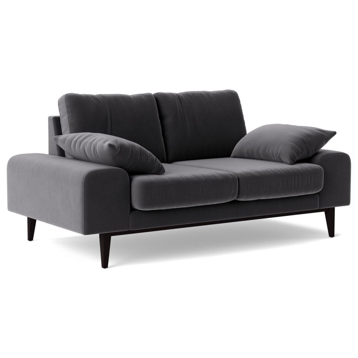 Swoon Tulum Velvet 2 Seater Sofa - Granite Grey – image 7