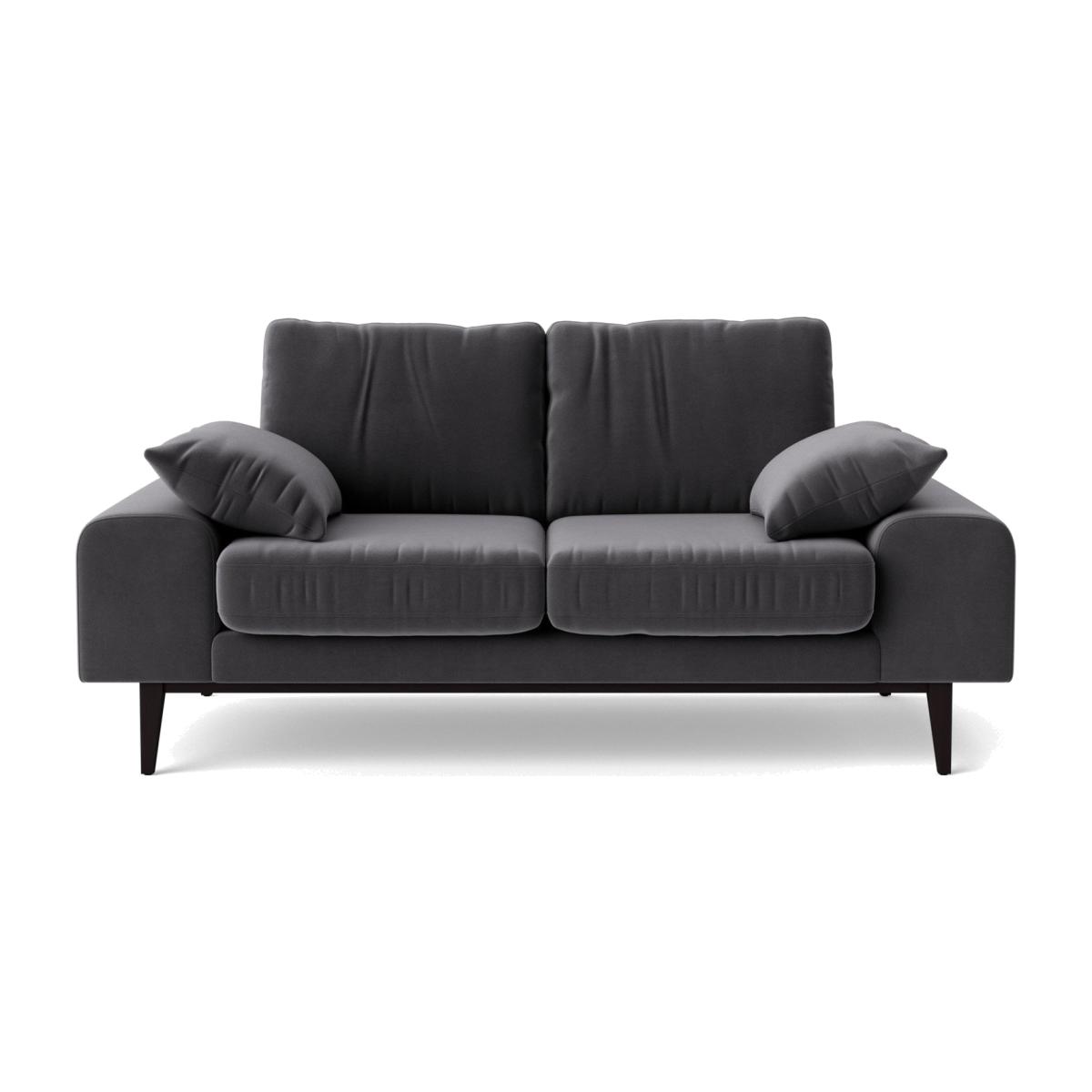 Swoon Tulum Velvet 2 Seater Sofa - Granite Grey – image 1