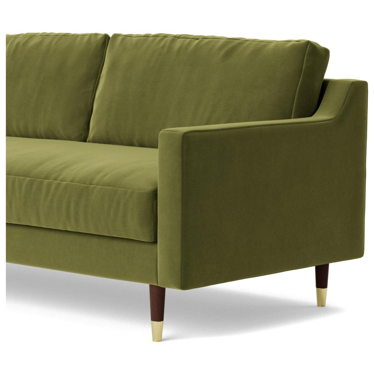 Swoon Rieti Velvet 2 Seater Sofa - Fern Green – image 5