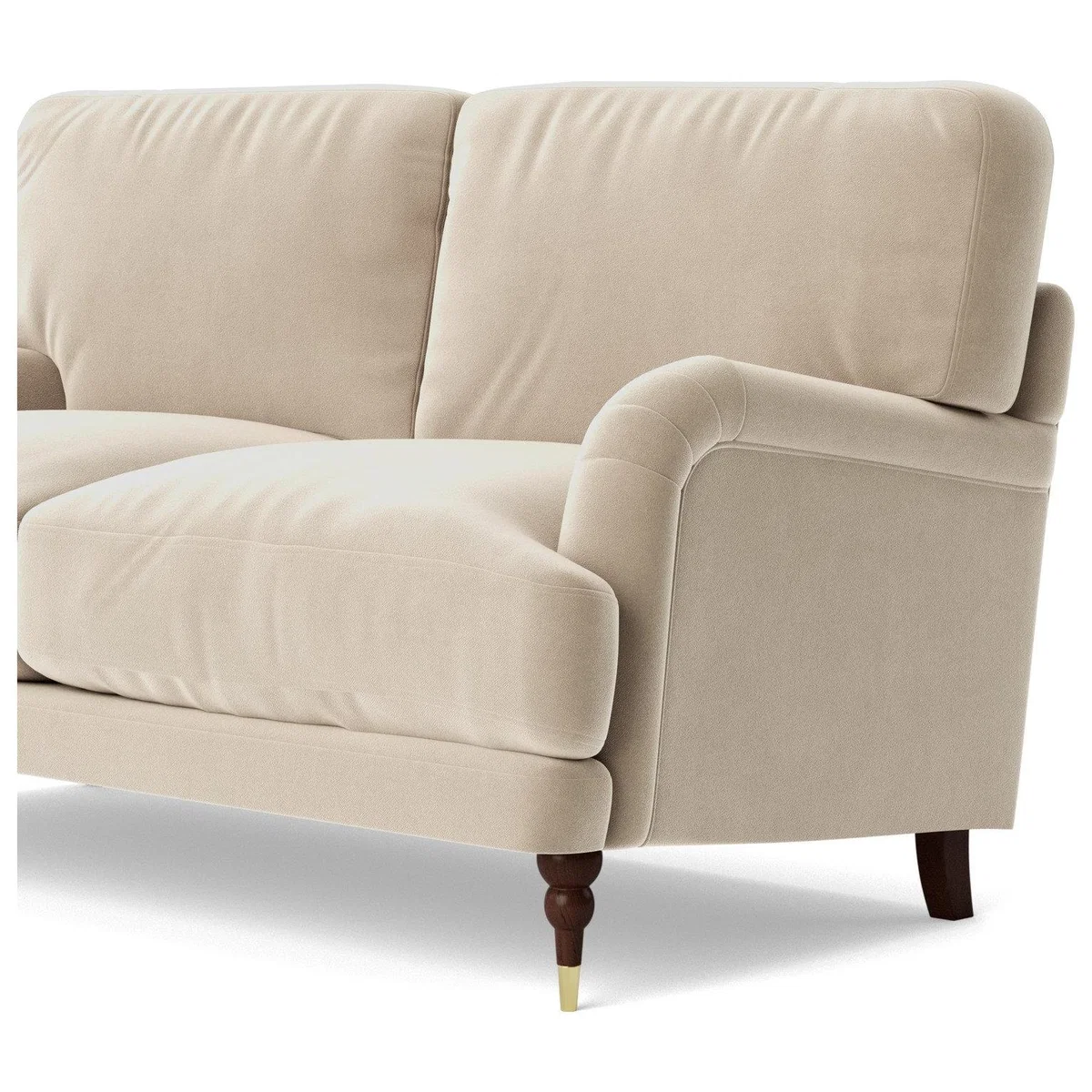 Swoon Charlbury Velvet 2 Seater Sofa - Taupe – image 5