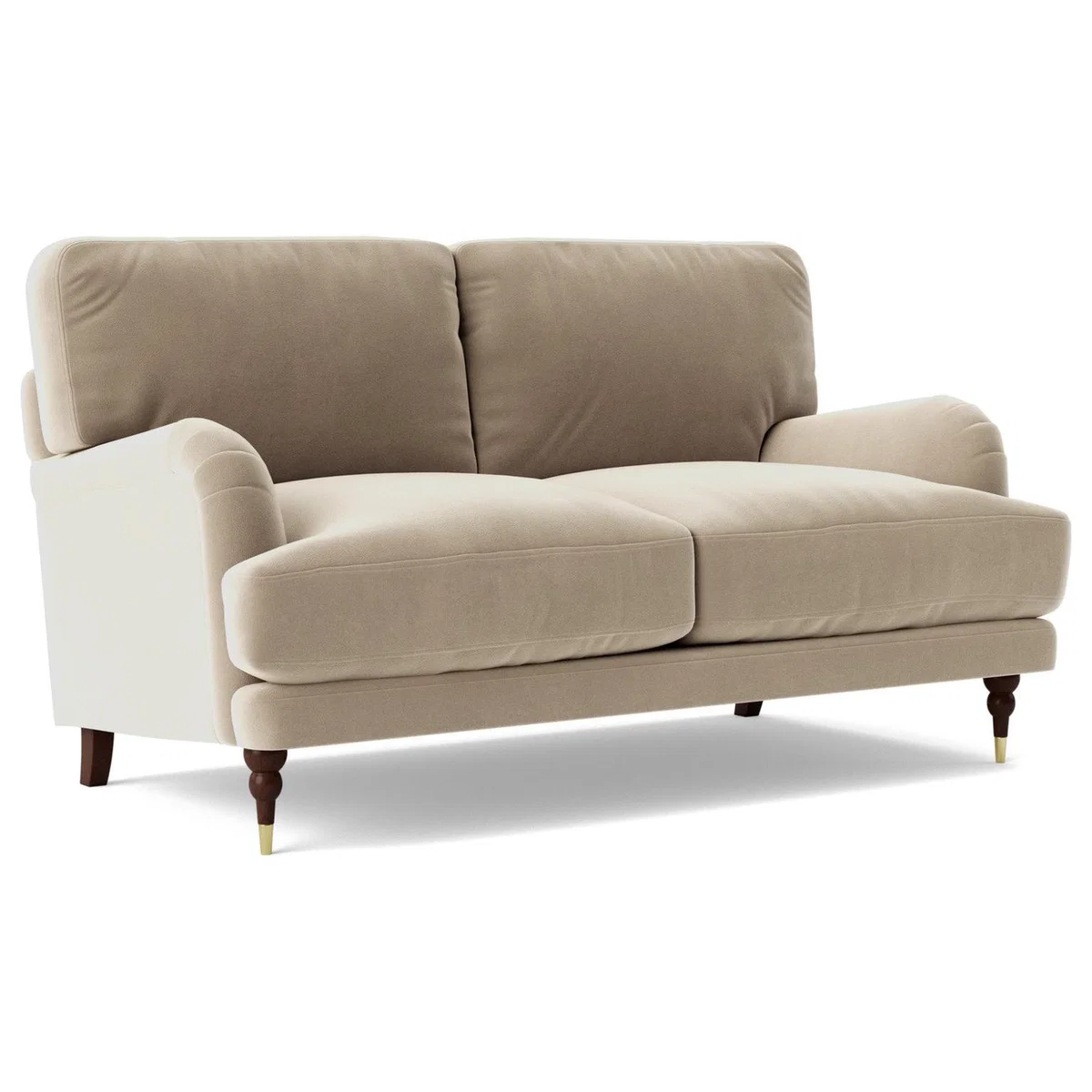 Swoon Charlbury Velvet 2 Seater Sofa - Taupe – image 7