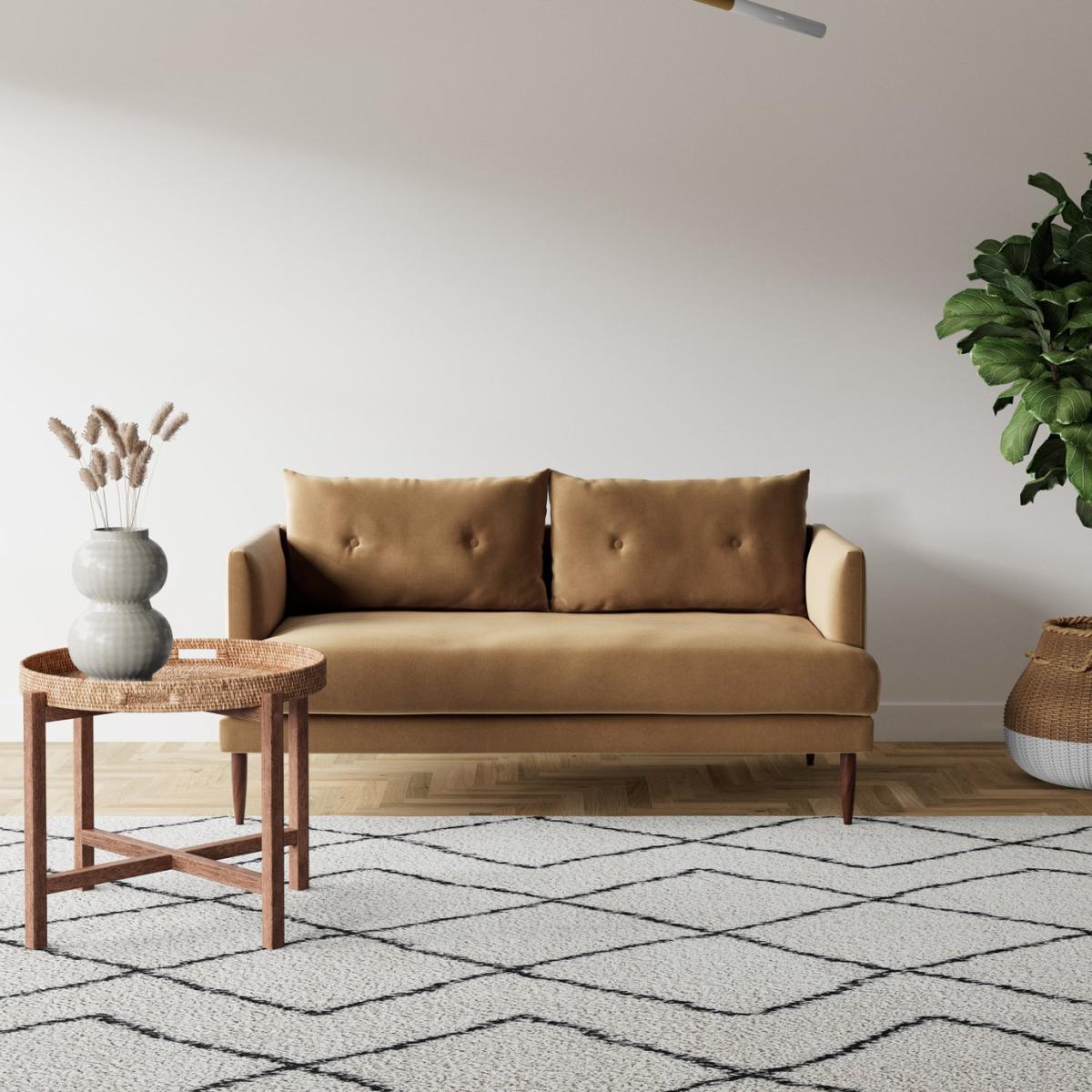 Swoon Kalmar Velvet 2 Seater Sofa - Biscuit – image 3