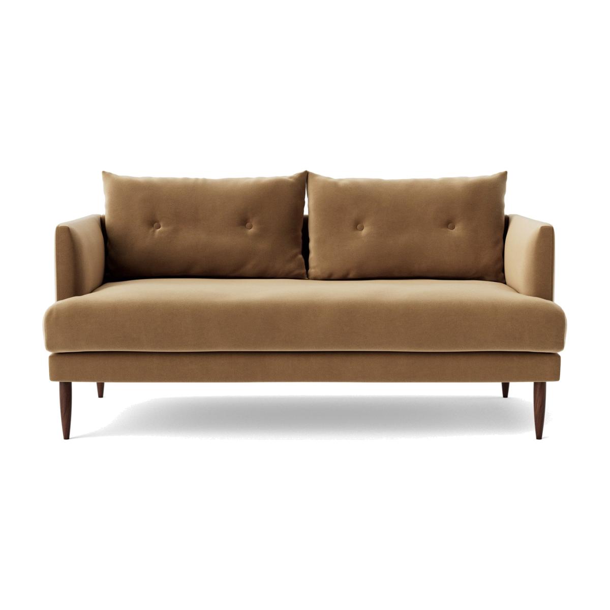 Swoon Kalmar Velvet 2 Seater Sofa - Biscuit – image 1