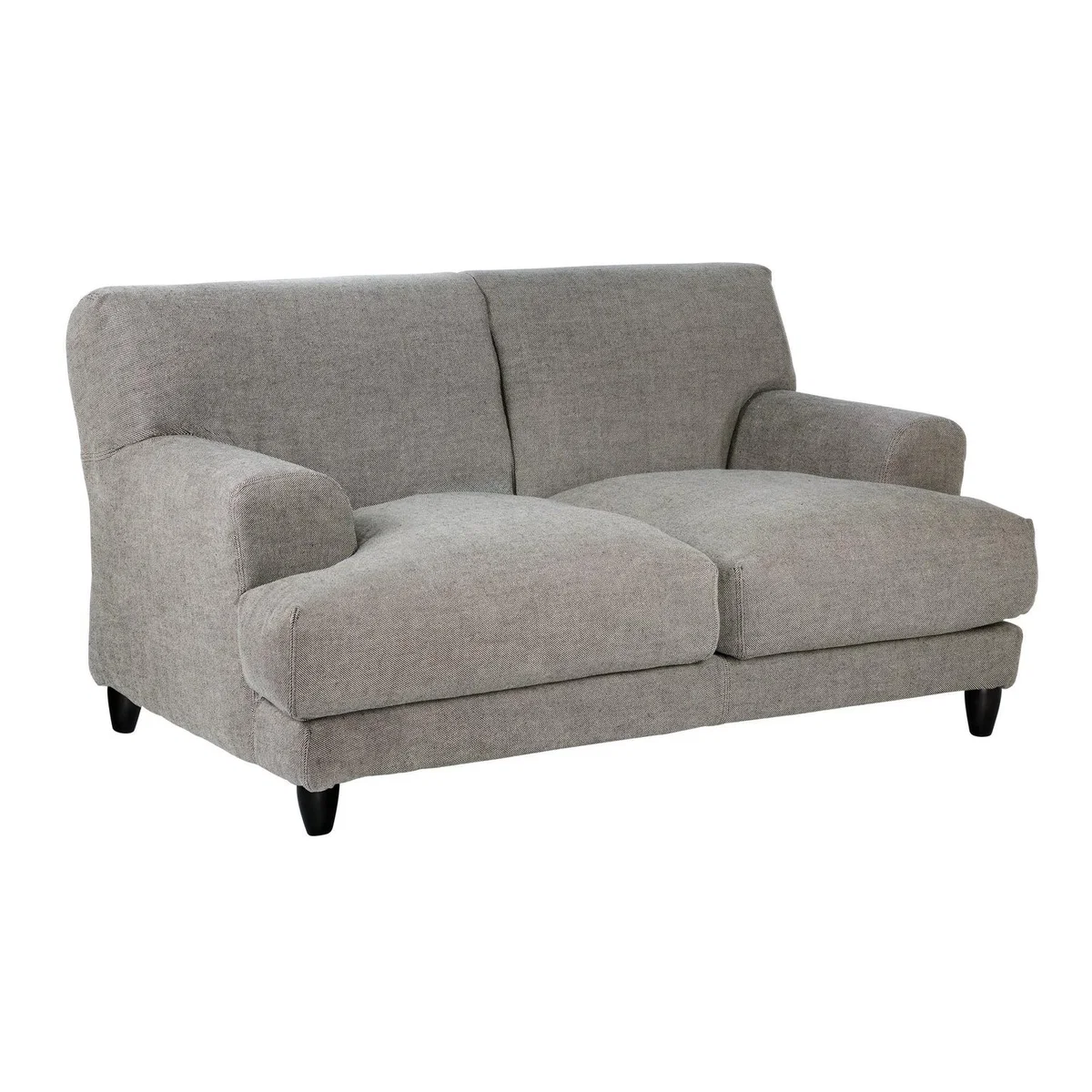 Habitat Askem 2 Seater Woven Stripey Linen Sofa - Natural – image 3