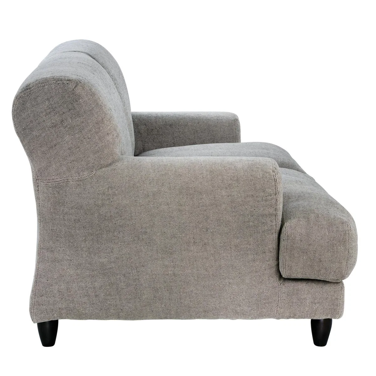 Habitat Askem 2 Seater Woven Stripey Linen Sofa - Natural – image 4