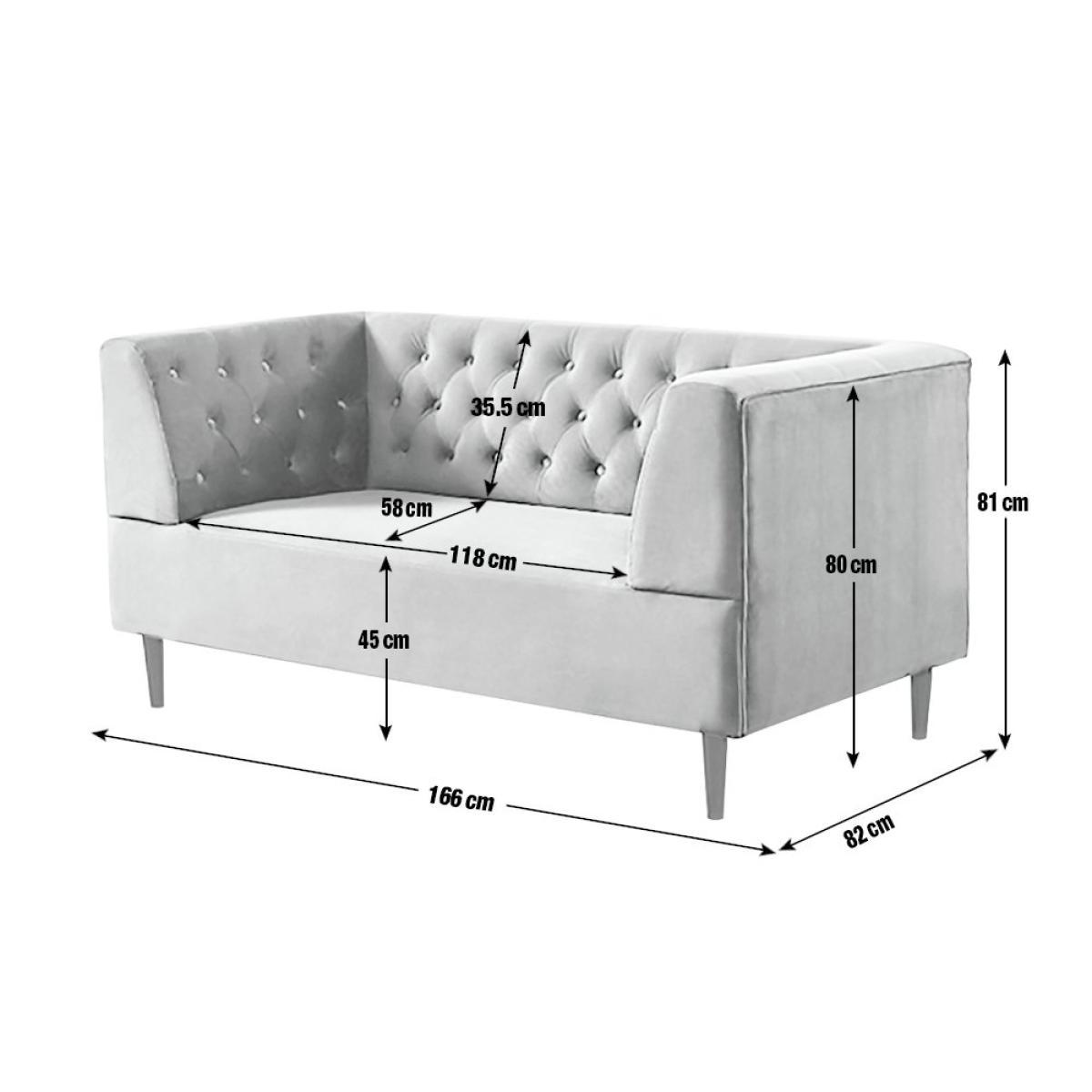 Habitat Blake 2 Seater Velvet Sofa - Navy – image 9