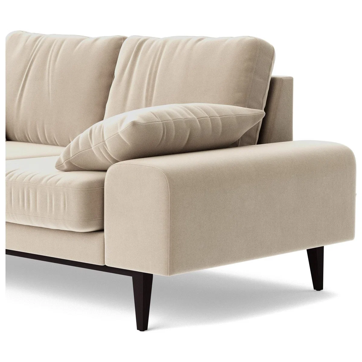 Swoon Tulum Velvet 2 Seater Sofa - Taupe – image 5