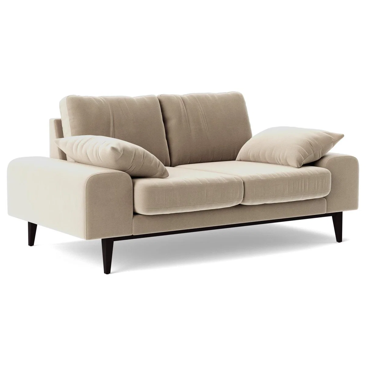 Swoon Tulum Velvet 2 Seater Sofa - Taupe – image 7