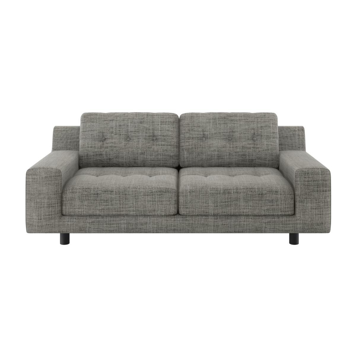 Habitat Hendricks 2 Seater Fabric Sofa - Black and White – image 1