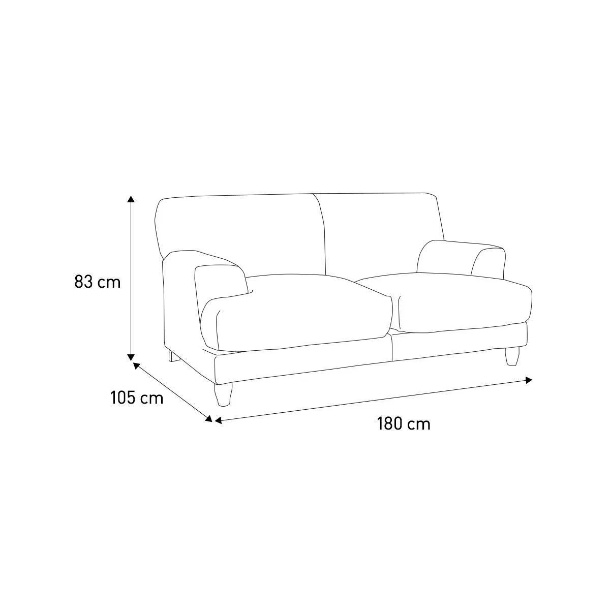 Habitat Askem 2 Seater Velvet Sofa - moss Green – image 7